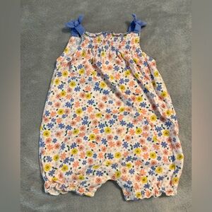 Carter’s Floral Smocked Bubble Romper